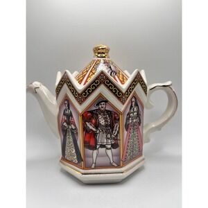 James Sadler King Henry VIII Teapot Tudor‎ Royalty Made in England Ceramic